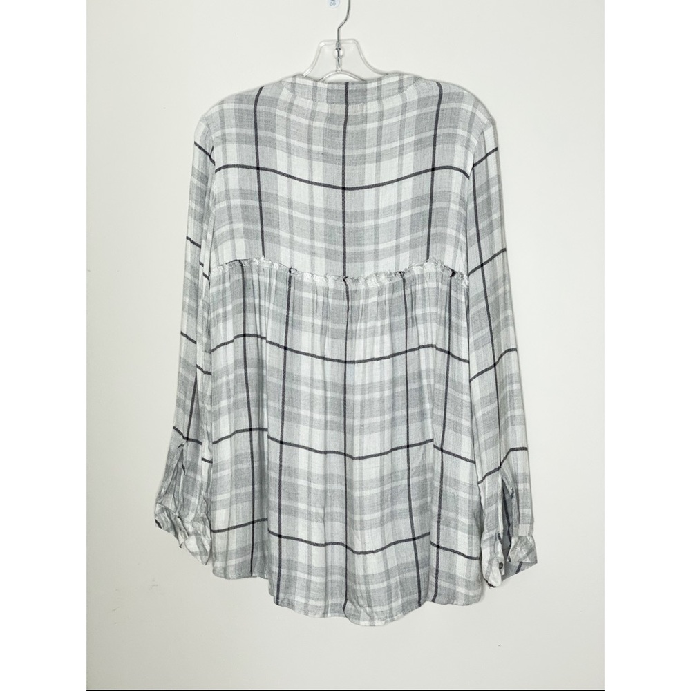 CLOTH & STONE PLAID SWING TUNIC - Picture 4 of 6